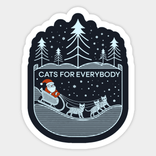 Cats For Everybody Sticker